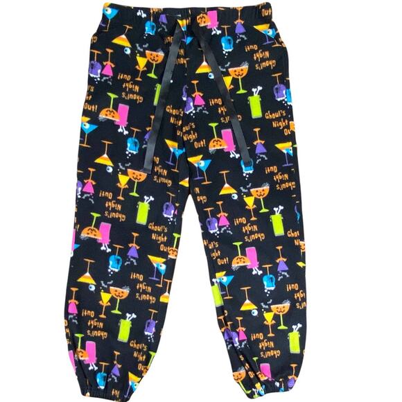 Halloween Theme Fleece Pajama Pants "Ghoul's Night Out" Juniors S/CH (4-6) - Picture 2 of 12
